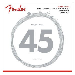 Fender GLx[X 7250 Bass Strings, Nickel Plated Steel, Long Scale, 7250M .045-.105