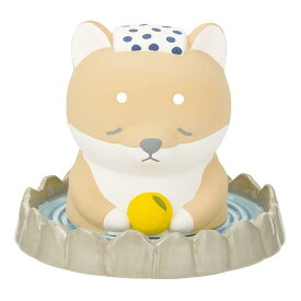 りぶはあと 温泉加湿器 プレミアムねむねむアニマルズ 柴犬のコタロウ ポット本体:W7.5xD7.5xH10cm 受け皿:W7.5xD7.5xH2cm 78002-44