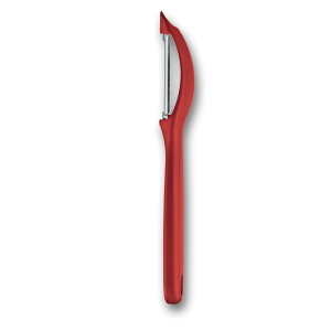 VICTORINOX(ビクトリノックス) ピーラー 食洗機対応 切れ味がよい縦型皮むき器 波刃 レッド 人間工学に基づいたハンドルでにぎりやすい ユニバーサルピーラー 7.6075.1