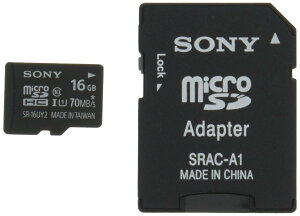�\�j�[ microSDHC�J�[�h 16GB Class10 UHS-I�Ή� SD�J�[�h�A�_�v�^�t�� SR-16UY2A [�������K�i]