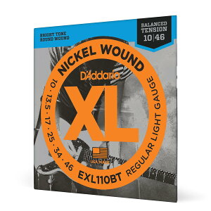 D'Addario �_�_���I �G���L�M�^�[�� �j�b�P�� �o�����X�h�e���V���� Regular Light .010-.046 EXL110BT �y�������K�i�z