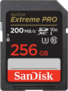 SanDisk (�T���f�B�X�N) 256GB Extreme PRO SDXC UHS-I �������[�J�[�h - C10�AU3�AV30�A4K UHD�ASD�J�[�h - SDSDXXD-256G-GN4IN Digital Cameras�Ή�