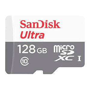 SanDisk Ultra 128GB 100MB/s UHS-I Class 10 microSDXC Card SDSQUNR-128G-GN3MN �C�O�p�b�P�[�W�i