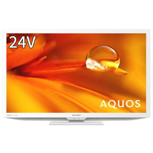 �V���[�v 24V�^ �t�� �e���r AQUOS 2T-C24DE-W �n�C�r�W���� �O�t��HDD���ԑg�^��Ή� 2021�N���f�� �z���C�g