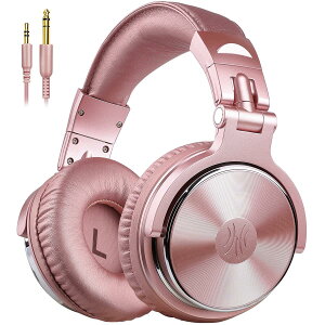 OneOdio Pro 10 DJ �p�w�b�h�z�� �L�� 50mm �h���C�o�[ �n�C���] �w�b�h�t�H�� ���j�^�����O �X�^�W�I�^�� �Q�[���Ή� �܂肽���ݎ� �P�[�u�� 2�{�t�� ���[�Y�S�[���h