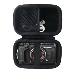 OLYMPUS(�I�����p�X) Tough TG-7/TG-6/TG-5/TG-4 �f�W�^���J������p���[�P�[�X-WERJIA (storage case-Black)
