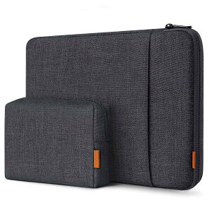 Inateck �p�\�R���P�[�X14�C���` 360°�����ی� �݊��i15.3 MacBook Air M5/M4/M3/M2 2026-2023,14 Chromebook Notebook/Matebook 14,MacBook Pro 15 2016-2019,Surface Pro 9/X/8/7/6/5/4/3 �Ή� PC�C���i�[�o�b�O �O���[�u���b�N