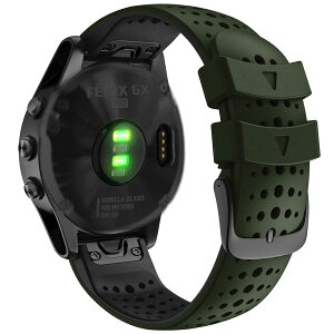 [Ahayo] QuickFit 26mm �ւ��o���h for GARMIN(�K�[�~��) Fenix 6X �o���h ���ߋ���̑���C���ʋC�� �V���R�� �X�|�[�c �o���h �A�b�v�Ή�GARMIN(�K�[�~��) Fenix 7X/ Fenix 5X / Tactix 7 Pro/Fenix 3 / Enduro 2 (�O���[