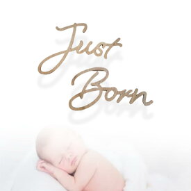 ニューボーンフォト 月齢フォト 木製 Just Born 月齢フォトグッズ べびーレジストリー マンスリーカード