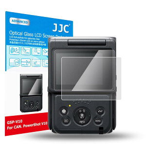 �y2���Z�b�g Canon PowerShot V10��p�zJJC �t���ی�t�B���� Canon PowerShot V10 PSV10 �J�����Ή� ���� �����K���X ���d�x9H ���ߗ�95���ȏ� ���� ���� ���w�� �����Y�N���X �t��