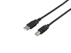 BUFFALO USB2�D0 A to B �P�[�u�� 1�D0m �u���b�N BU2AB10BK