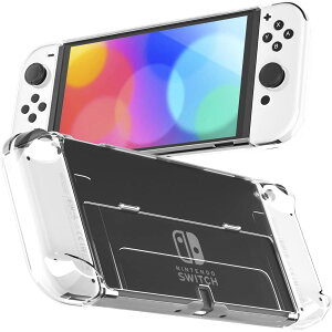 yufulai Nintendo Switch OLED�p�ی�J�o�[ ���� �{�̂�JOYCON�t���[�J�o�[ �j���e���h�[�X�C�b�` OLED�Ή� �N���A�P�[�X PC����� ���y�� �ϏՌ� �����h�~ ���E�ȒP �ɔ� �t���[�ی�