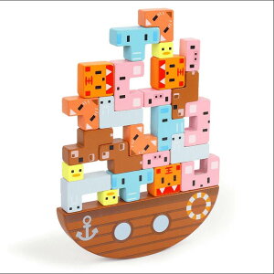【200円クーポン配布中 送料無料】 バランス ゲーム 船のおもちゃ 室内 遊び おもちゃ ギフト 子供のおもちゃ 知育おもちゃ 木のおもちゃ 積み木 つみき 男の子 女の子 誕生日 入園祝い クリ