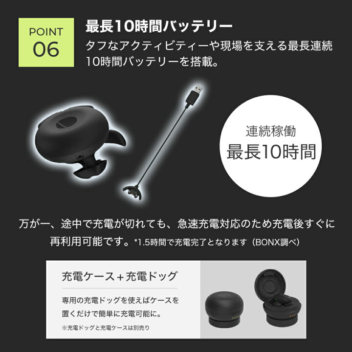 楽天市場】【BONX(ボンクス) 公式限定 新パッケージ】インカム 業務用 