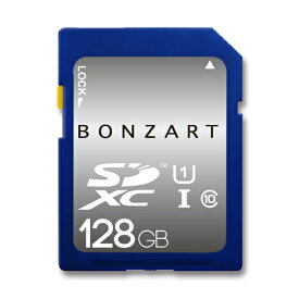 SDカード 128GB CLASS10 UHS-1BONZART SDXC 128ギガ クラス10 UHS-1永久保証付き