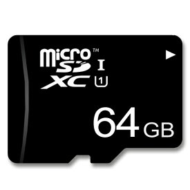 マイクロSDカード 64GB アダプター付き ノーブランド microSDXC class10 UHS-I