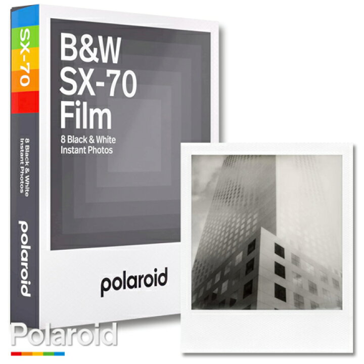 楽天市場】 Polaroid B&W SX-70 Film ポラロイド フィルム モノクロ 