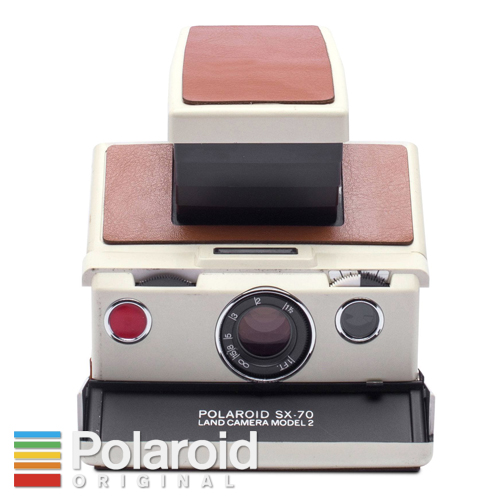 楽天市場】 Polaroid ポラロイド SX-70 MODEL2 ホワイト×ブラウン 一眼 