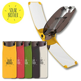 ソーラーライター Solar Brother SuncaseGear サンケースギア 太陽光 3秒火起こし 対応点火素材： 木材、茶色の紙、火口、タバコ、線香、わら、小枝、木炭、段ボール ライターケース BIC J25 ミニライター対応 キャンプ アウトドア BBQ