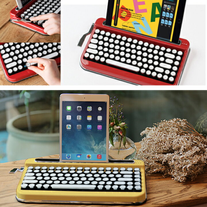 楽天市場】 タイプライター風 ワイヤレス キーボード PENNA Bluetooth 