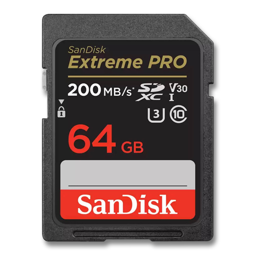 <br> SanDisk SDカード 64GB <br>SDXC UHS-I U3 200MB s V30 <br>SDSDXXU-064G-GN4IN