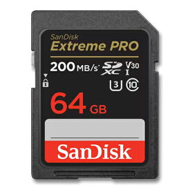 SanDisk SDカード 64GB SDXC UHS-I U3 200MB/s V30 SDSDXXU-064G-GN4IN