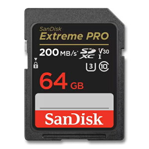 SanDisk SDJ[h 64GB SDXC UHS-I U3 200MB/s V30 SDSDXXU-064G-GN4IN
