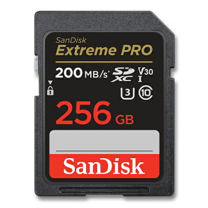 SanDisk SDJ[h 256GB SDXC UHS-I U3 V30 200MB/s SDSDXXD-256G-GN4IN