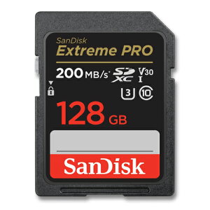 SanDisk SDJ[h 128GB SDXC UHS-I U3 V30 200MB/s SDSDXXD-128G-GN4IN