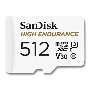 SanDisk ϋv }CNSDJ[h 512GB High Endurance microSDXC 100MB/s C10 U3 V30 SDSQQNR-512G-GN6IA