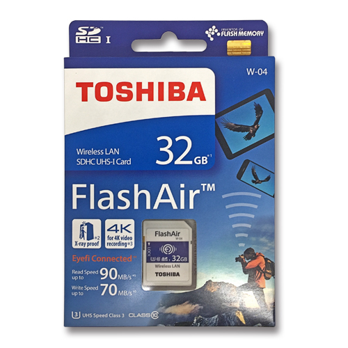 東芝 フラッシュエアー 32GB無線LAN搭載 SDHCカード Flash AirW-04 第4世代 | BONZ楽天市場店