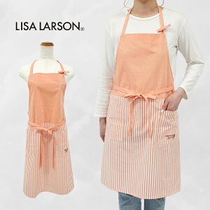 リサラーソン エプロン ブランド ホルターネック 日本製 北欧 Lisa Larson リサ・ラーソン ストライプ おしゃれ カジュアル 猫 母の日 ギフト プレゼント カフェ サロン 花屋