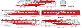 トラムウェイ 国鉄欧風客車”スーパーエクスプレスレインボー”基本5両セット 【TW-SER-01】 (鉄道模型 HOゲージ)