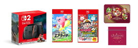 【楽天ブックス限定特典】【セット商品】Nintendo Switch 2（日本語・国内専用） マリオカート ワールド セット+カービィのエアライダー+桃太郎電鉄2 〜あなたの町も きっとある〜(ブランケット＋ラッピング袋)