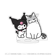 【グッズ】キャラアクリルフィギュア「夜は猫といっしょ×サンリオキャラクターズ」02/キュルガ×クロミ(コラボイラスト)