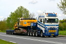 1/50 Schoones B.V. VOLVO FH5 GLOBETROTTER XL 10X4 TAG AXLE LOW LOADER WITH DOLLY 3 AXLE - 5 AXLE 【01-5264】 (ミニカー)