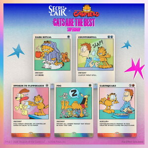 �}�W�b�N�F�U�E�M���U�����O Secret Lair Cats are the Best Superdrop Secret Lair x Garfield: As Intended Foil Edition�y�N���W�b�g�J�[�h���ό���z
