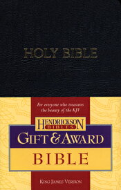 Gift & Award Bible-KJV B-KJ-HEN BLK RL -OS [ Hendrickson Publishers ]