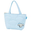 サンリオ　シナモロール ドローイング　ランチトート 保冷 キルト生地 お弁当 ランチ バッグ