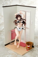 1/6スケール塗装済完成品 『彼女、お借りします』 水原千鶴 メイドビキニniお着替えフィギュア (フィギュア)