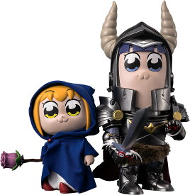 Chibi Creature 『ポプテピピック』 ポプ子 & ピピ美 Shining Shoulder Ver. (塗装済みソフビフィギュア)