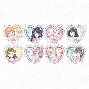 ラブライブ！蓮ノ空女学院スクールアイドルクラブ ハート型カンバッジ Cafe party ver．