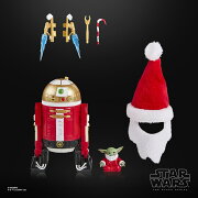 【楽天ブックス限定特典】ハズブロ（Hasbro）スター・ウォーズ STAR WARS ブラックシリーズ アストロメク・ドロイド（ホリデーエディション）、『スター・ウォーズ』プレミアム コレクション用 15 cm アクションフィギュア G1397 正規品(ステッカー 1枚)