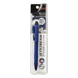 三菱鉛筆 3色ボールペン タッチペン ジェットストリームスタイラス ネイビー SXE3T18005P9 多色ボールペン （文具(Stationary)）