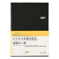 能率 2027年1月始まり手帳 ウィークリー NOLTY(ノルティ) 能率手帳B5（黒）[6111]