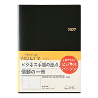 能率 2027年1月始まり手帳 ウィークリー NOLTY(ノルティ) 能率手帳A5月間ブロック（黒）[6226]