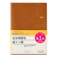 能率 2027年1月始まり手帳 ウィークリー NOLTY(ノルティ) エクリA5-1（キャメル）[6313]