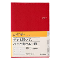 能率 2027年1月始まり手帳 ウィークリー NOLTY(ノルティ) アクセスA5-2（レッド）[6466]