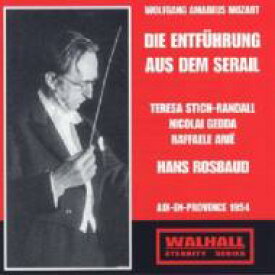 【輸入盤】Die Entfuhrung Aus Dem Serail: Rosbaud / Paris Conservatory.o, Gedda, Etc [ モーツァルト（1756-1791） ]