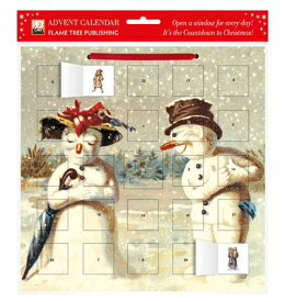 MR & Mrs Snowman Advent Calendar (with Stickers) MR & MRS SNOWMAN ADVENT CAL (W [ Flame Tree Studio ]
